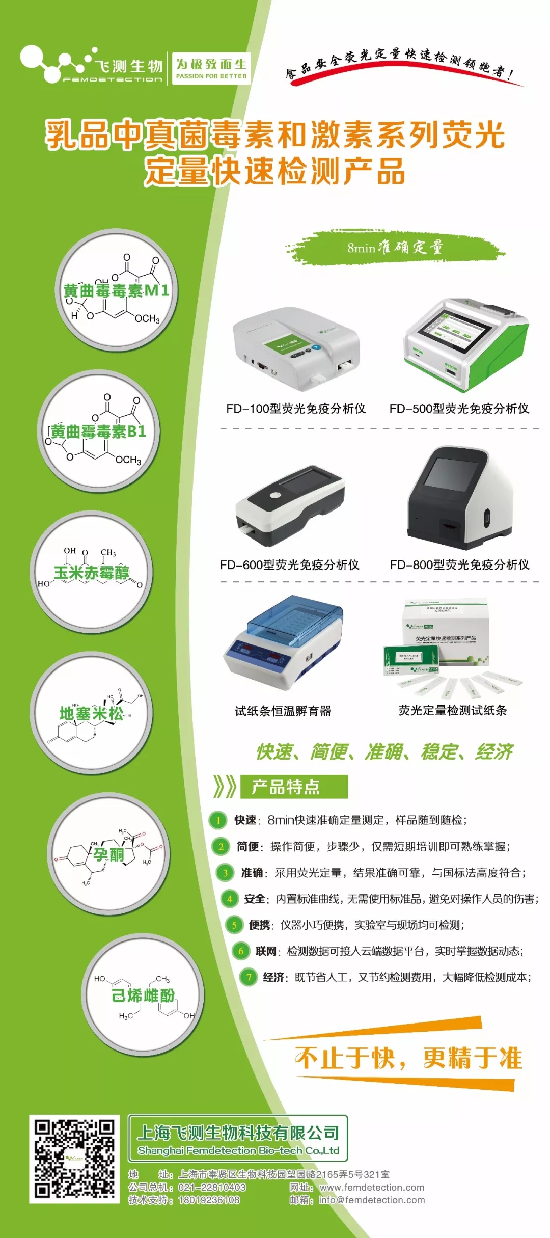 乳品中激素系列熒光定量快速檢測系統